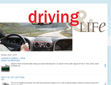 Tablet Screenshot of drivingandlife.com
